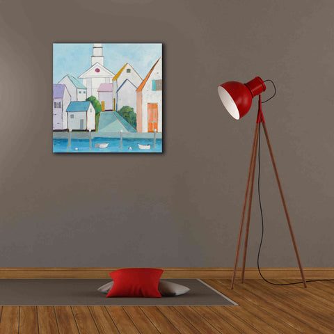 Image of 'Harbor Town III no Sign' by Phyllis Adams, Canvas Wall Art,26 x 26