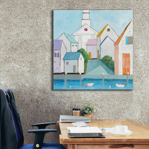 Image of 'Harbor Town III no Sign' by Phyllis Adams, Canvas Wall Art,37 x 37