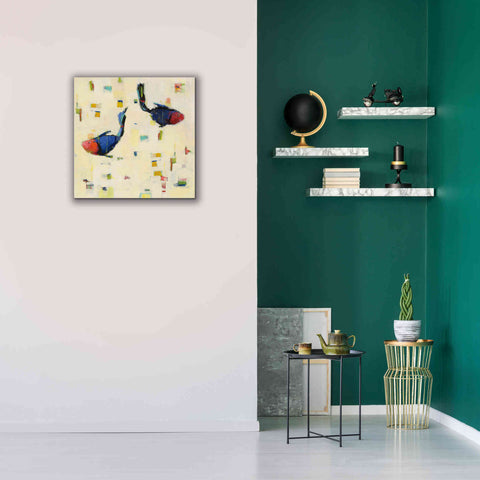 Image of 'One Fish Two Fish Big' by Phyllis Adams, Canvas Wall Art,26 x 26