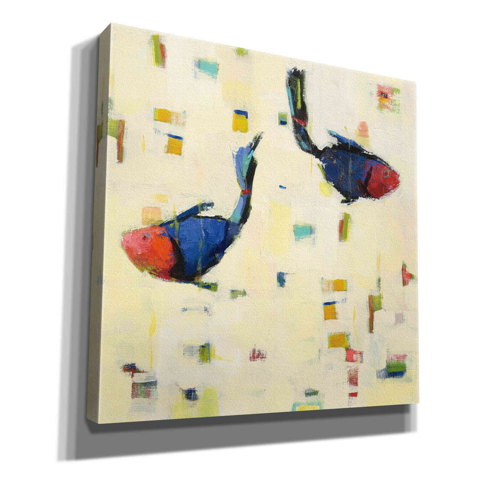 'One Fish Two Fish Big' by Phyllis Adams, Canvas Wall Art