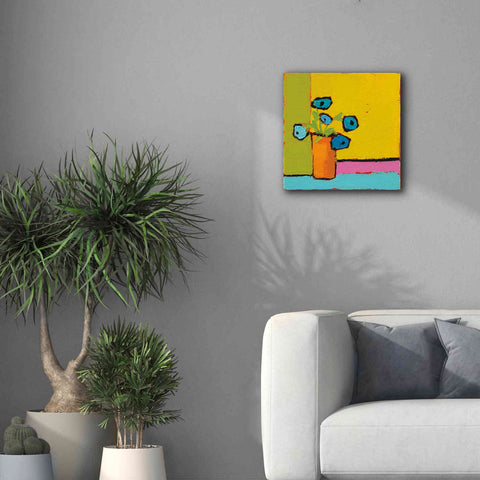 Image of 'Orange Vase Bright' by Phyllis Adams, Canvas Wall Art,18 x 18