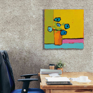 'Orange Vase Bright' by Phyllis Adams, Canvas Wall Art,26 x 26