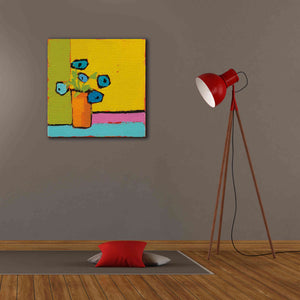 'Orange Vase Bright' by Phyllis Adams, Canvas Wall Art,26 x 26