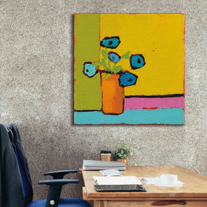 'Orange Vase Bright' by Phyllis Adams, Canvas Wall Art,37 x 37