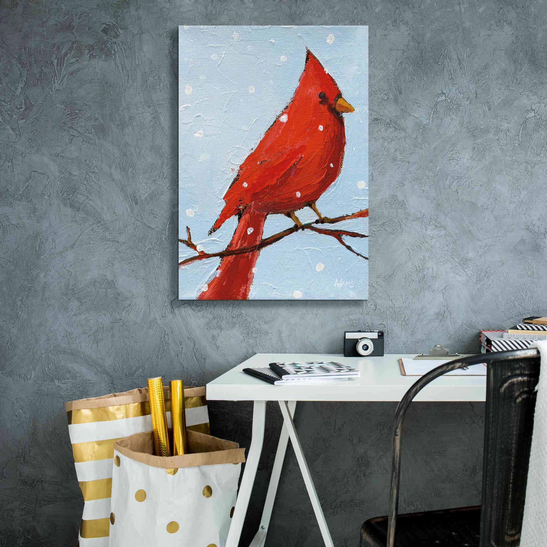 'Cardinal I' by Phyllis Adams, Canvas Wall Art,18 x 26