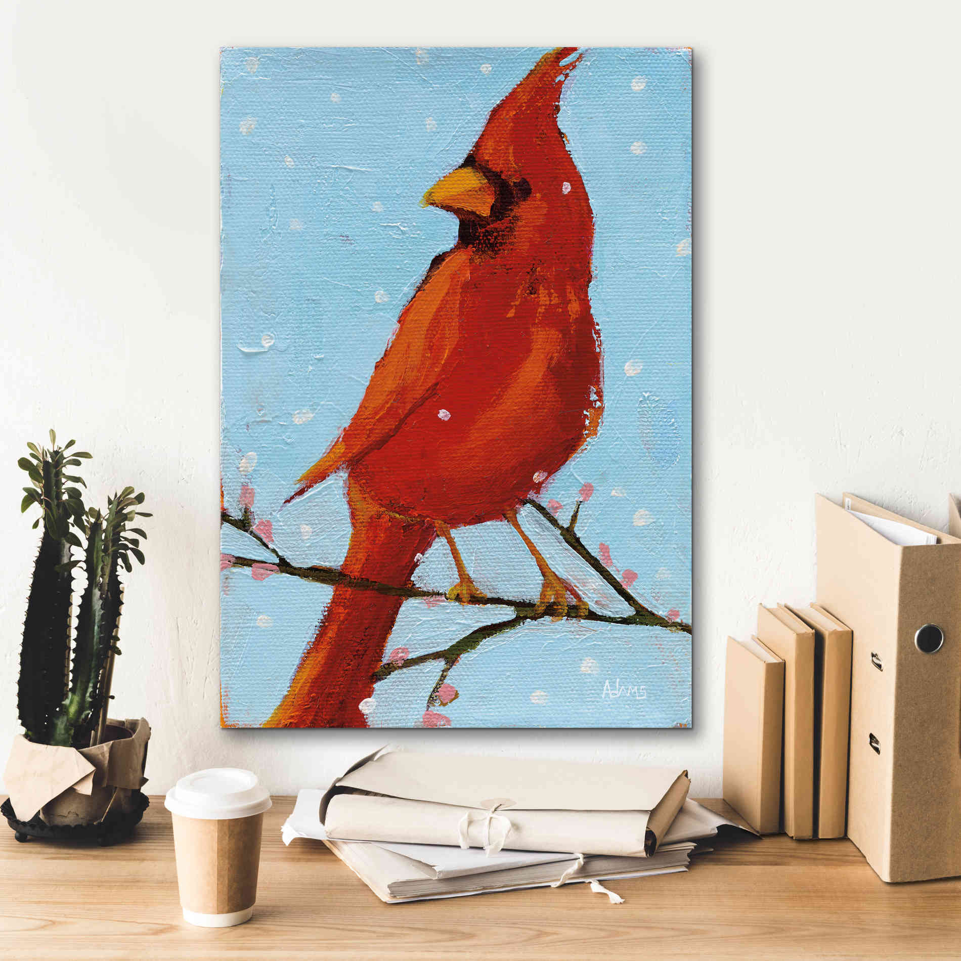 'Cardinal II' by Phyllis Adams, Canvas Wall Art,18 x 26