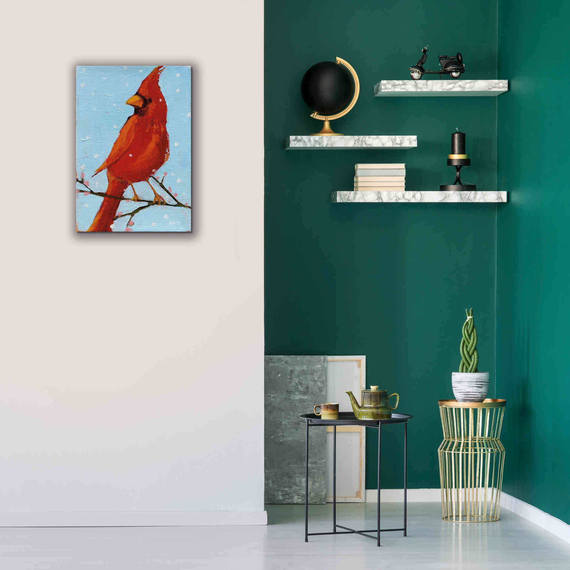 'Cardinal II' by Phyllis Adams, Canvas Wall Art,18 x 26