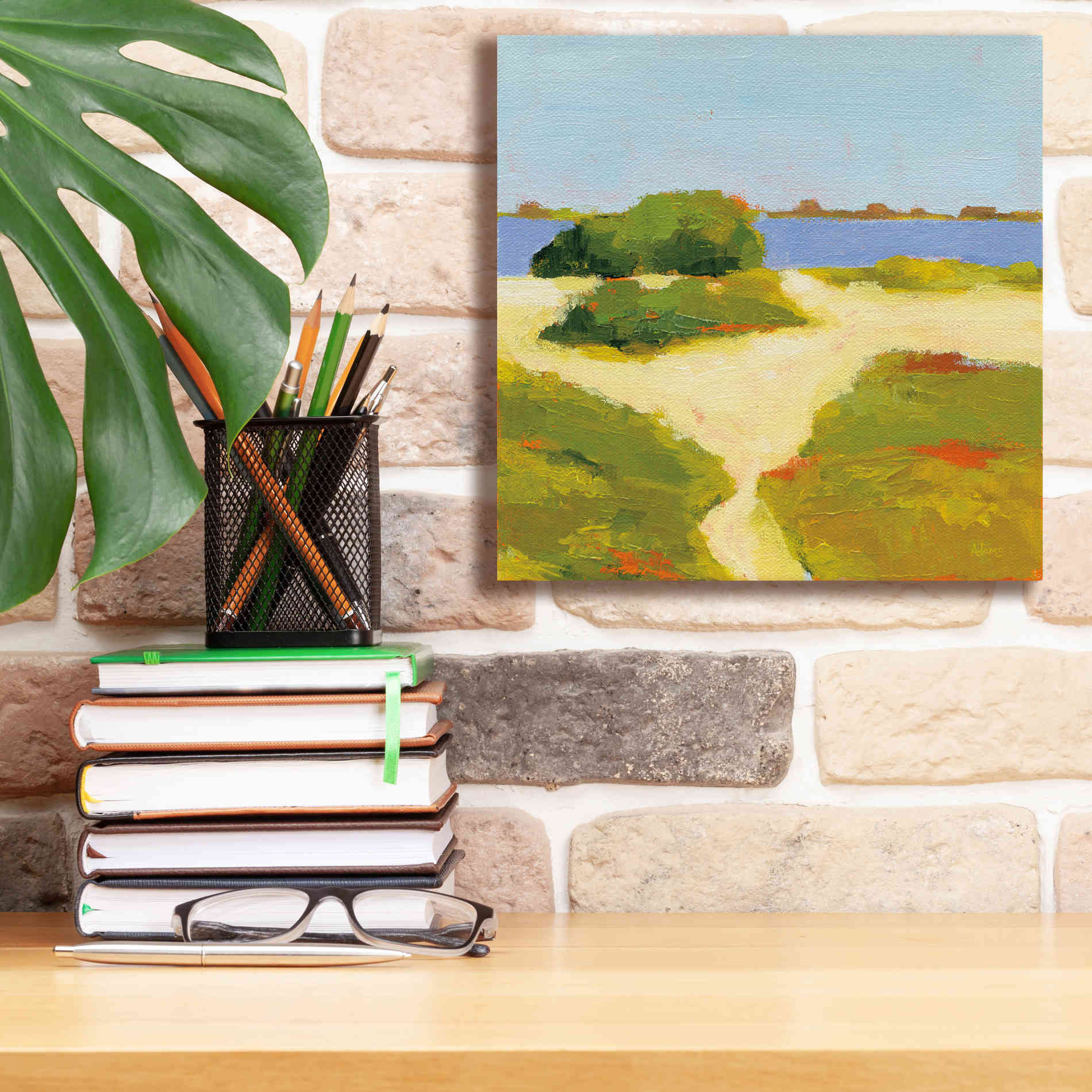 'Path to the Beach' by Phyllis Adams, Canvas Wall Art,12 x 12