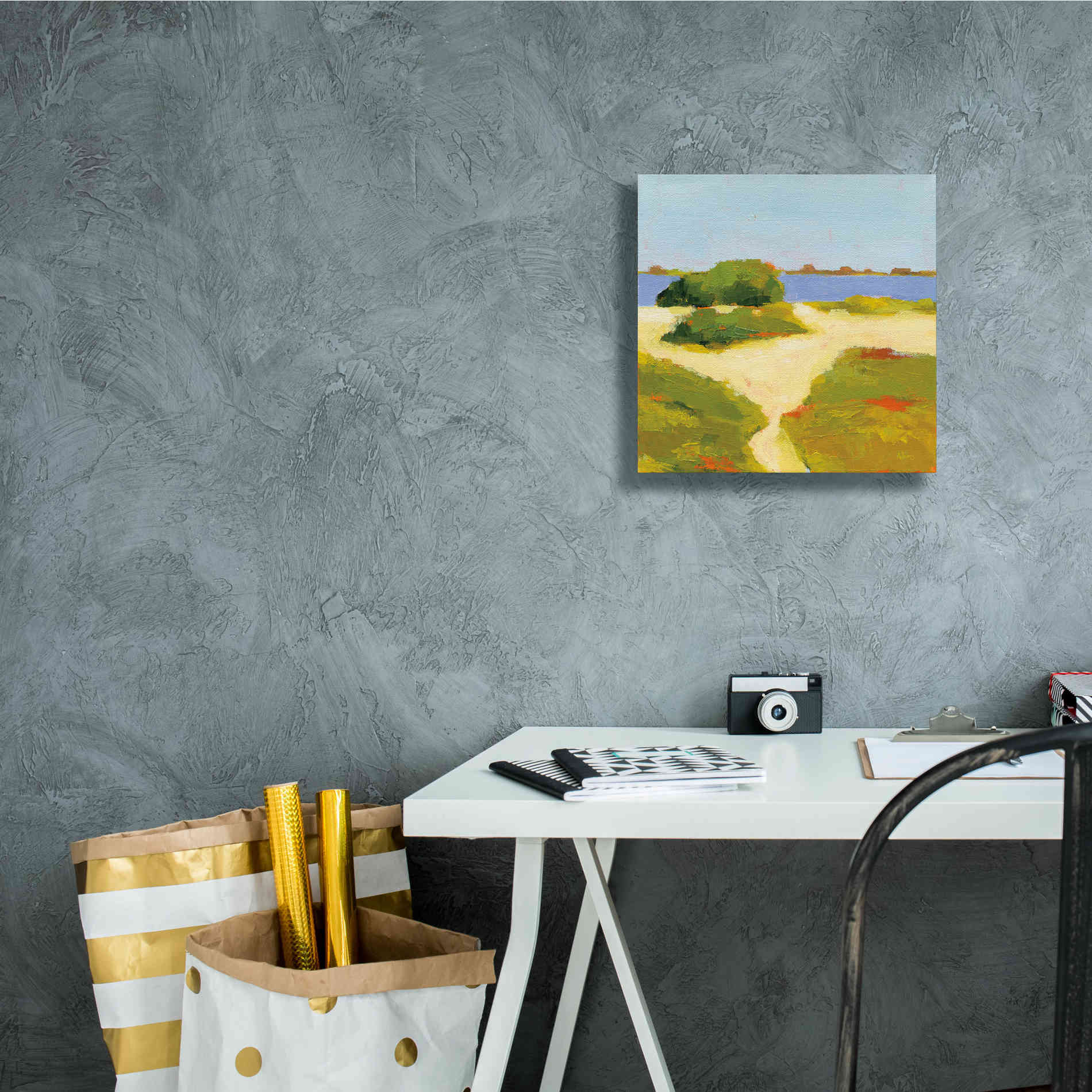 'Path to the Beach' by Phyllis Adams, Canvas Wall Art,12 x 12