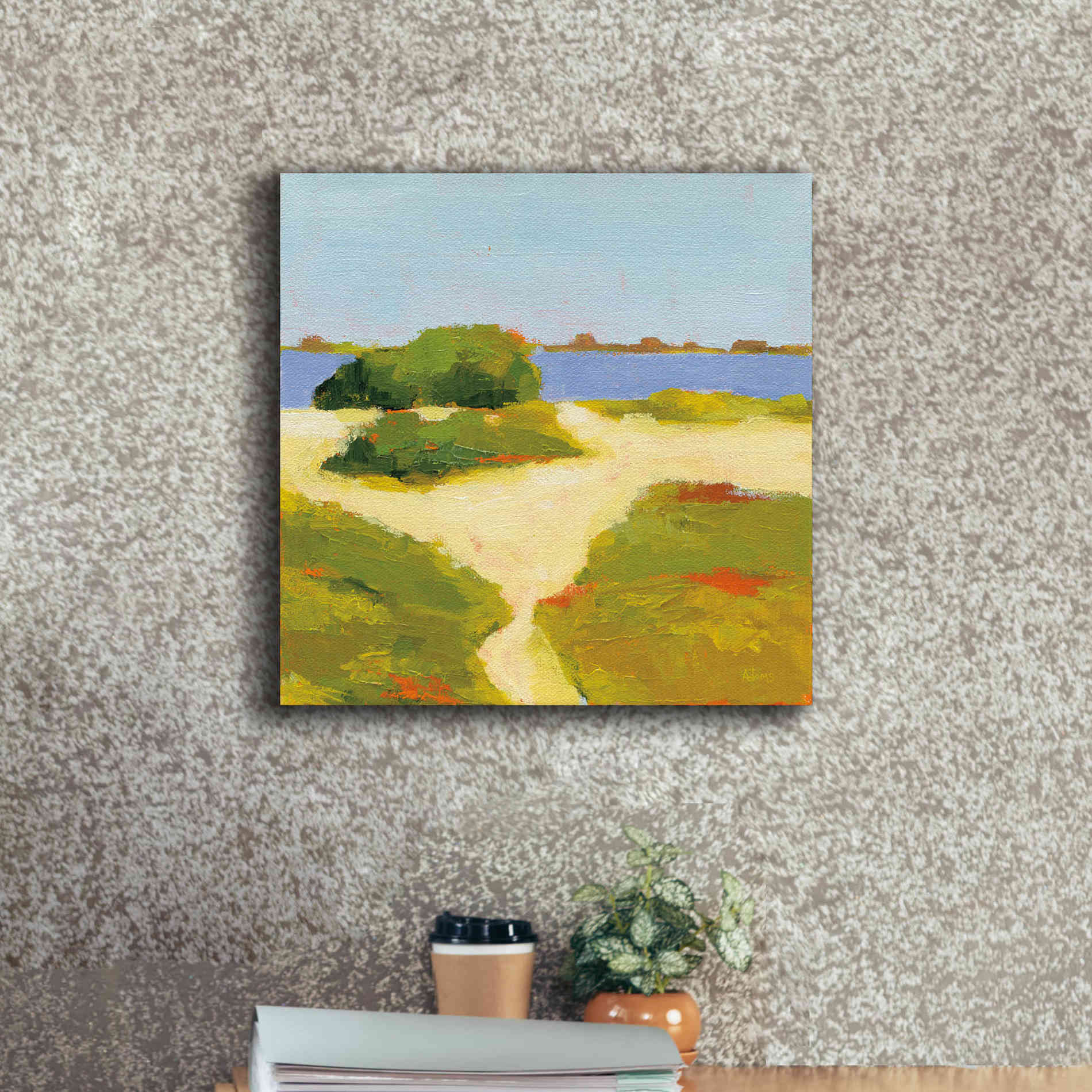 'Path to the Beach' by Phyllis Adams, Canvas Wall Art,18 x 18