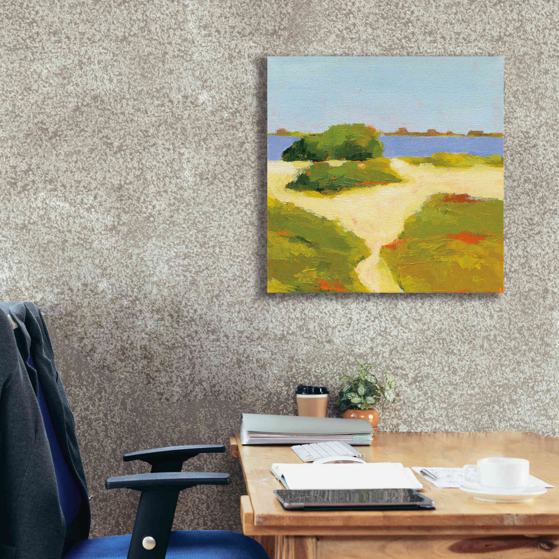 'Path to the Beach' by Phyllis Adams, Canvas Wall Art,26 x 26