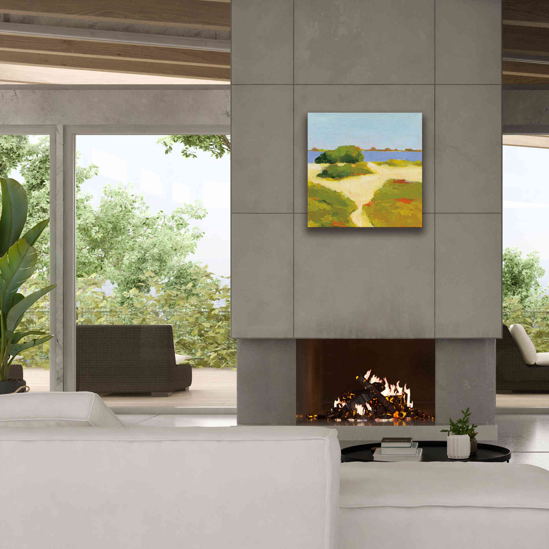 'Path to the Beach' by Phyllis Adams, Canvas Wall Art,26 x 26