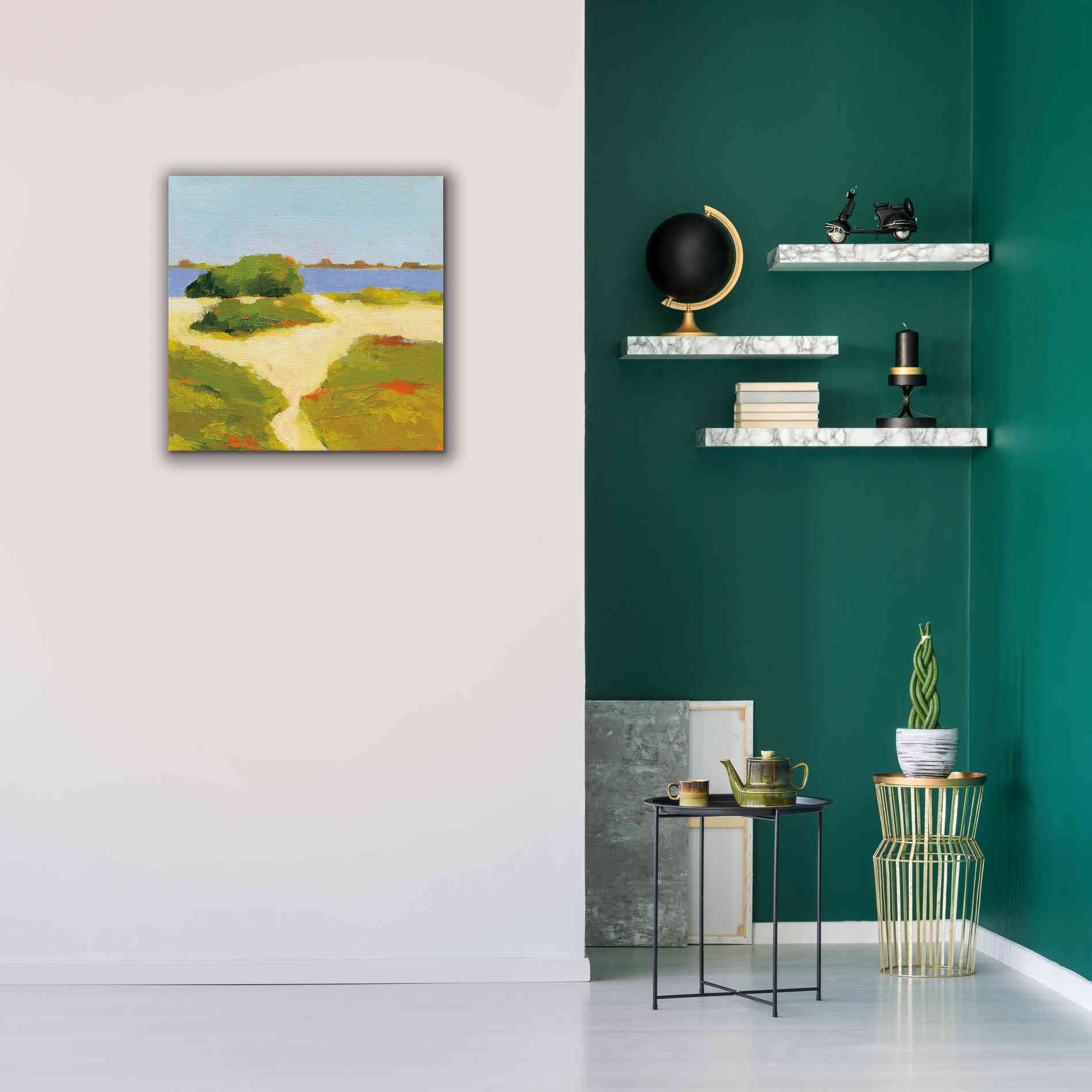 'Path to the Beach' by Phyllis Adams, Canvas Wall Art,26 x 26