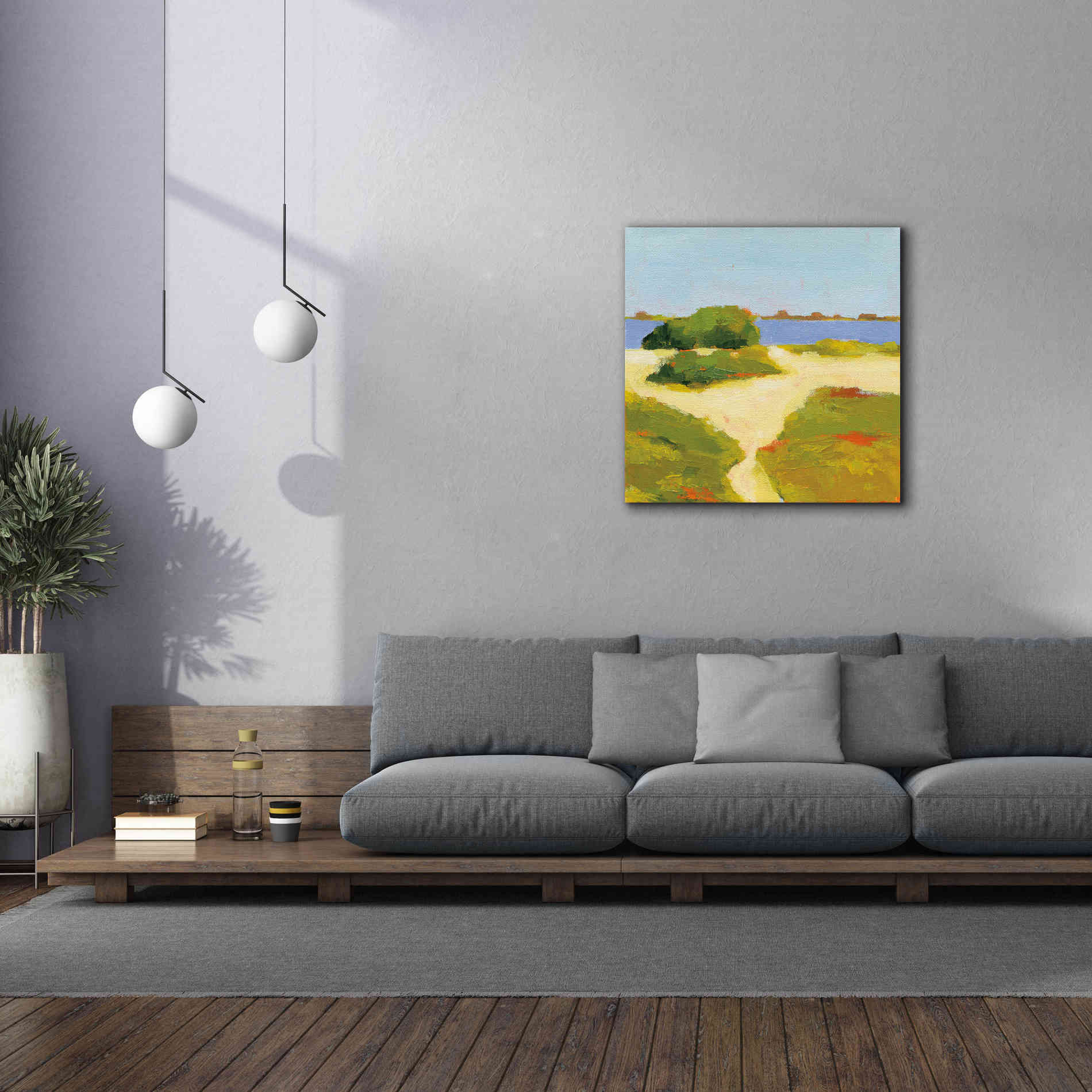 'Path to the Beach' by Phyllis Adams, Canvas Wall Art,37 x 37