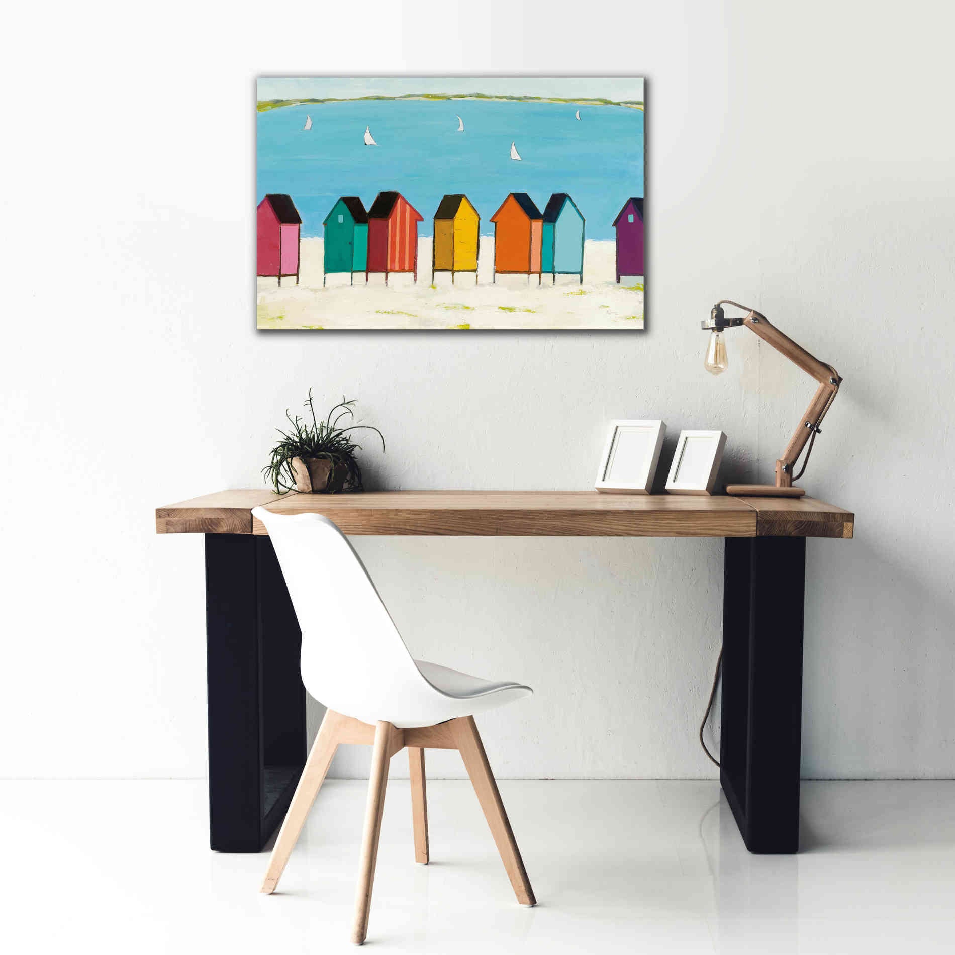 'Cabanas I' by Phyllis Adams, Canvas Wall Art,40 x 26
