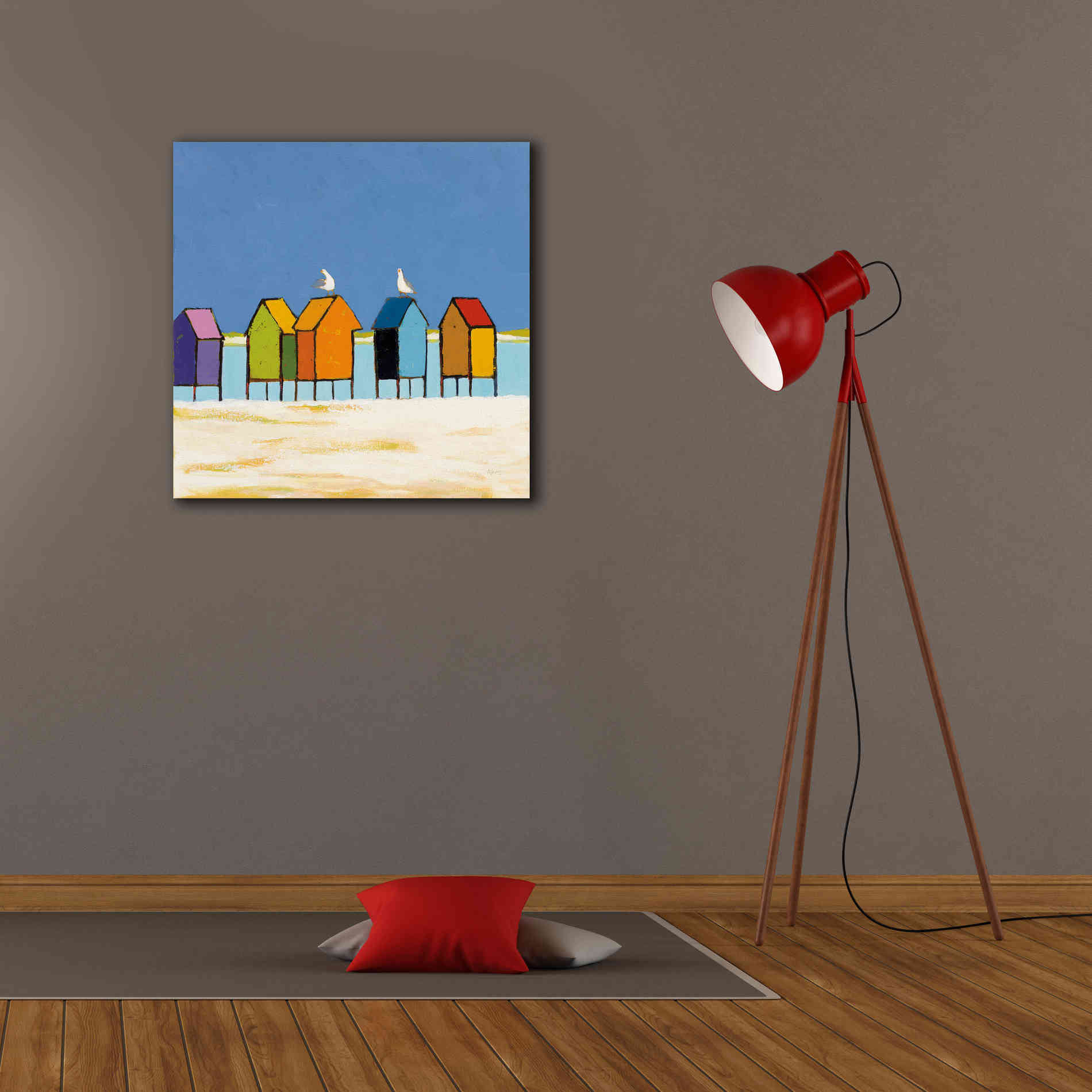 'Cabanas II' by Phyllis Adams, Canvas Wall Art,26 x 26