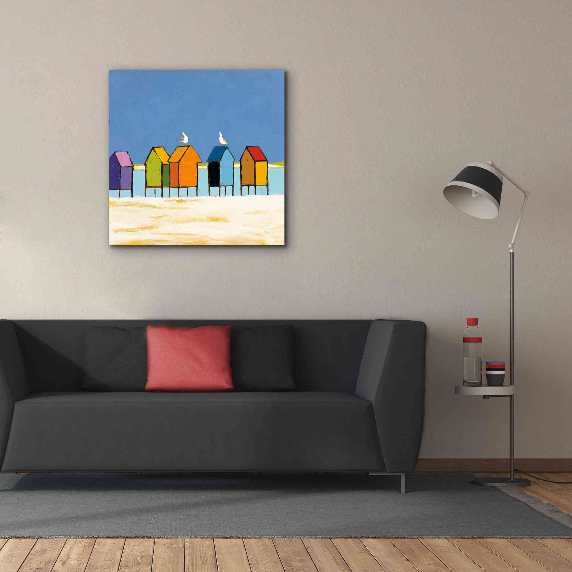 'Cabanas II' by Phyllis Adams, Canvas Wall Art,37 x 37
