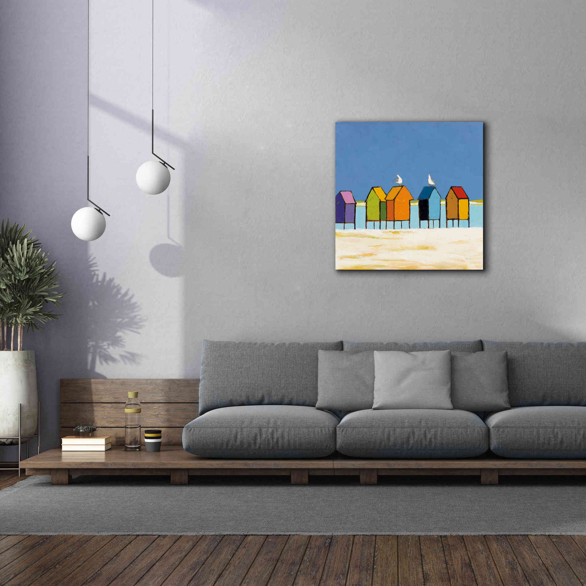 'Cabanas II' by Phyllis Adams, Canvas Wall Art,37 x 37