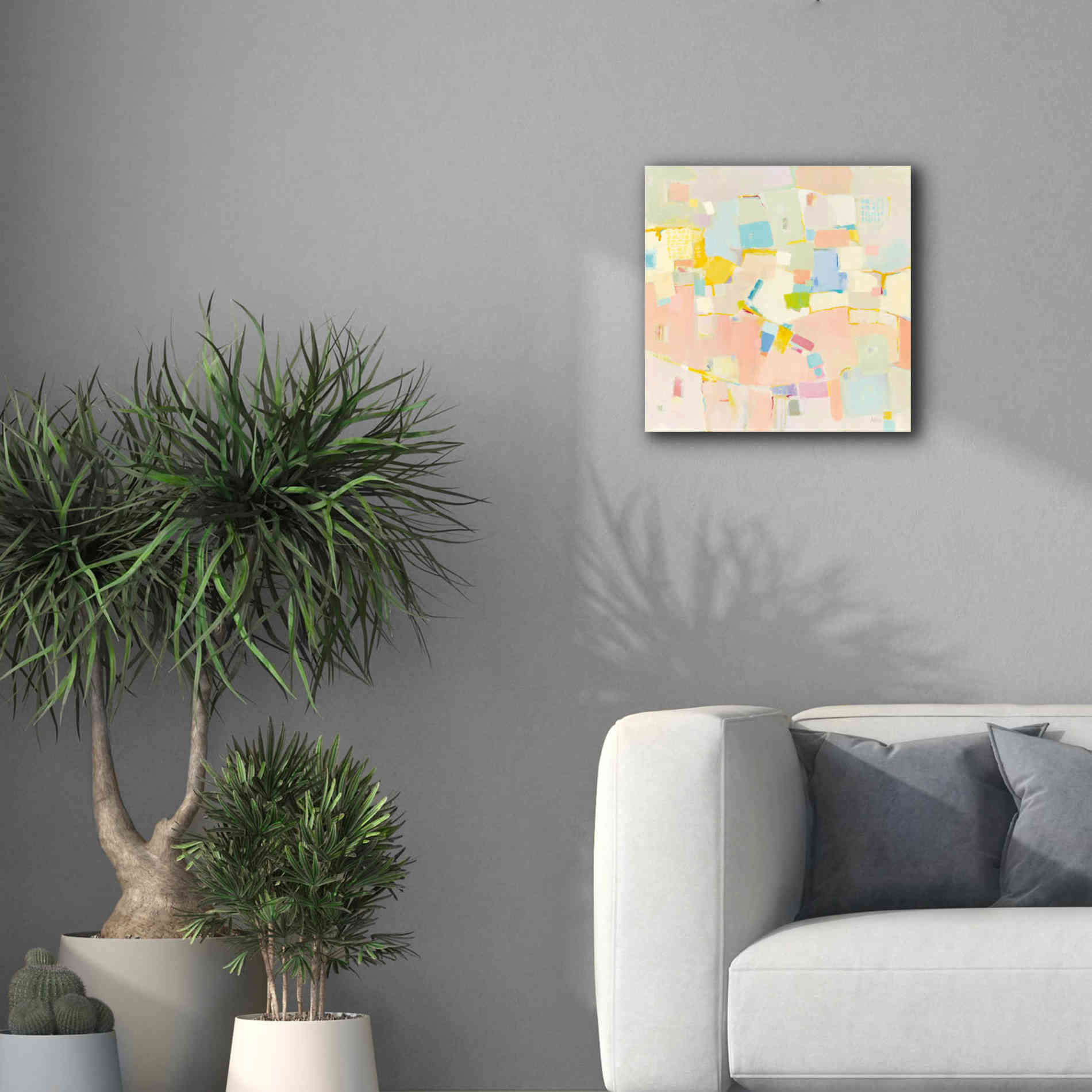'Block Party' by Phyllis Adams, Canvas Wall Art,18 x 18