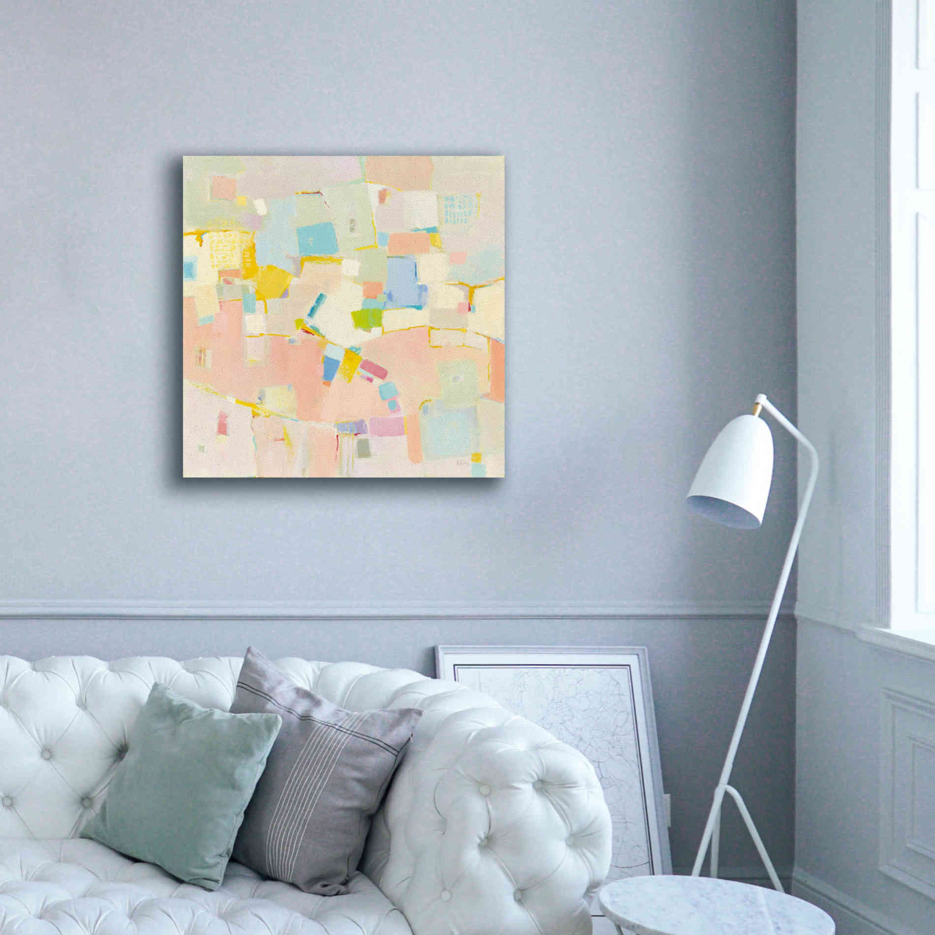 'Block Party' by Phyllis Adams, Canvas Wall Art,37 x 37