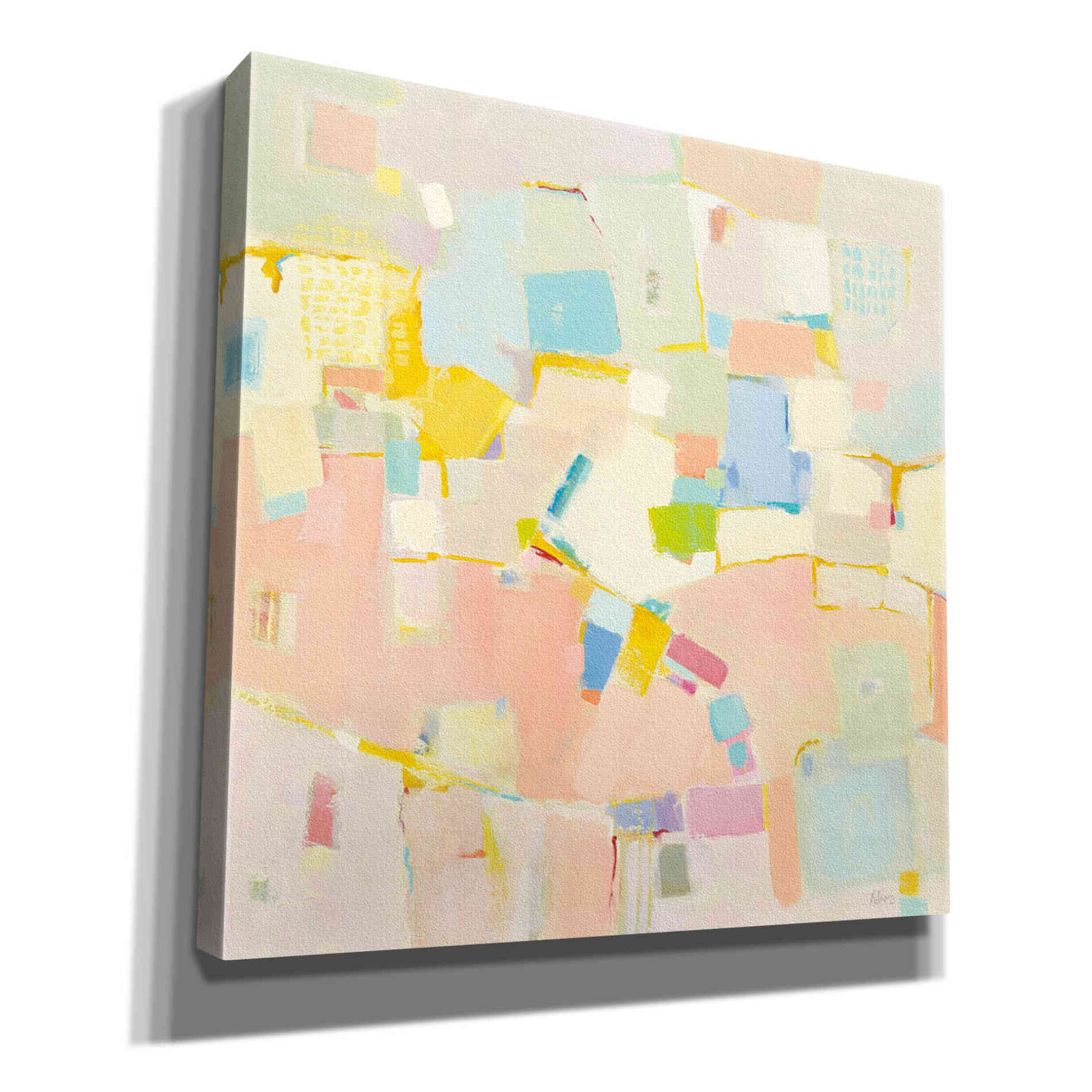 'Block Party' by Phyllis Adams, Canvas Wall Art