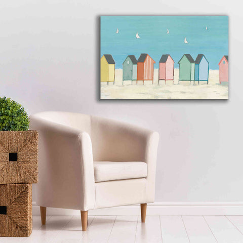Image of 'Cabanas I Pastel' by Phyllis Adams, Canvas Wall Art,40 x 26