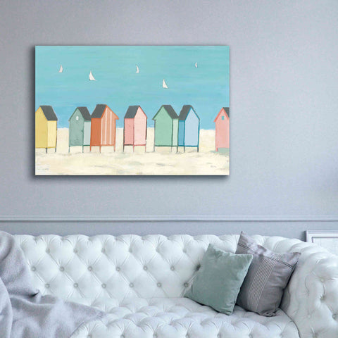 Image of 'Cabanas I Pastel' by Phyllis Adams, Canvas Wall Art,60 x 40