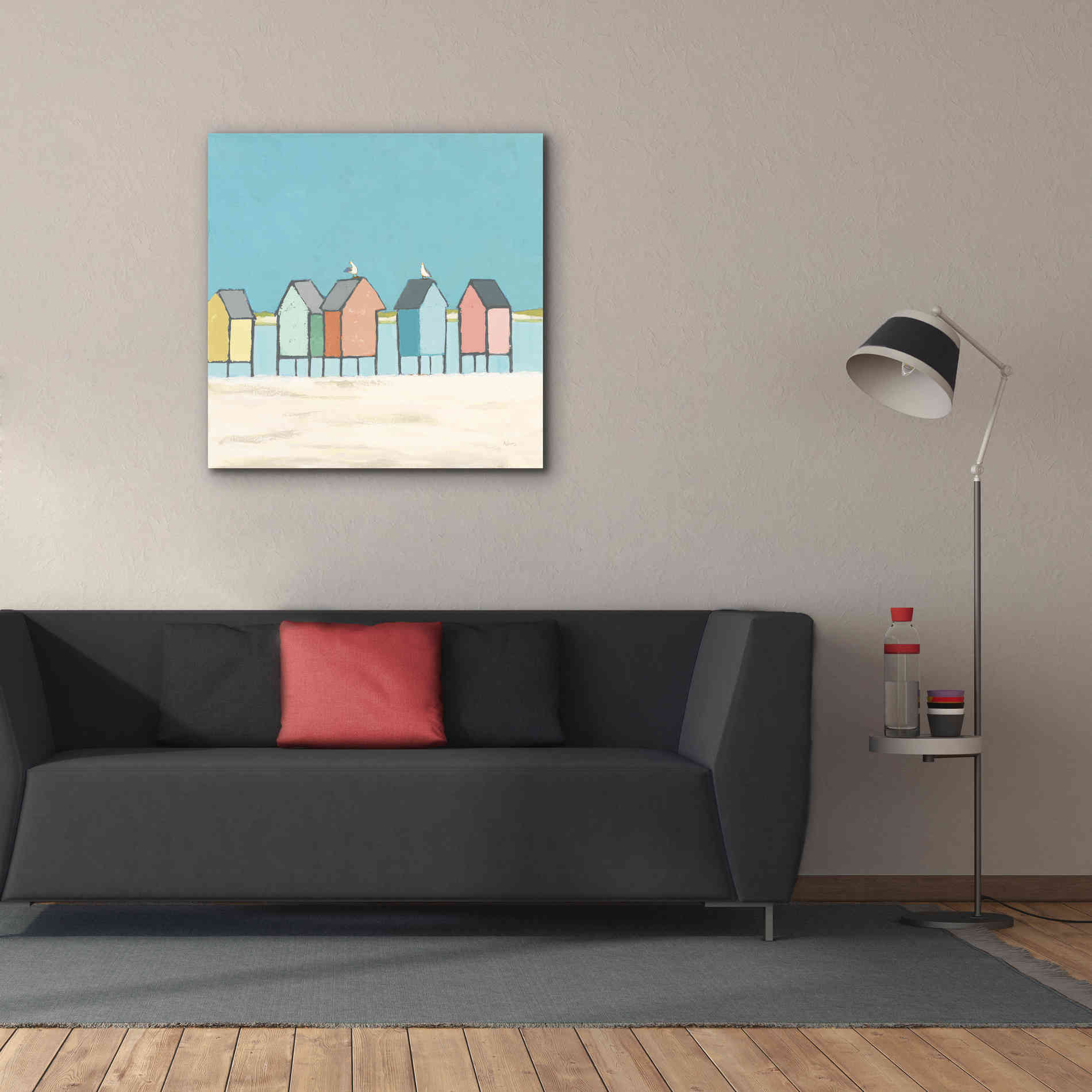 'Cabanas II Pastel' by Phyllis Adams, Canvas Wall Art,37 x 37