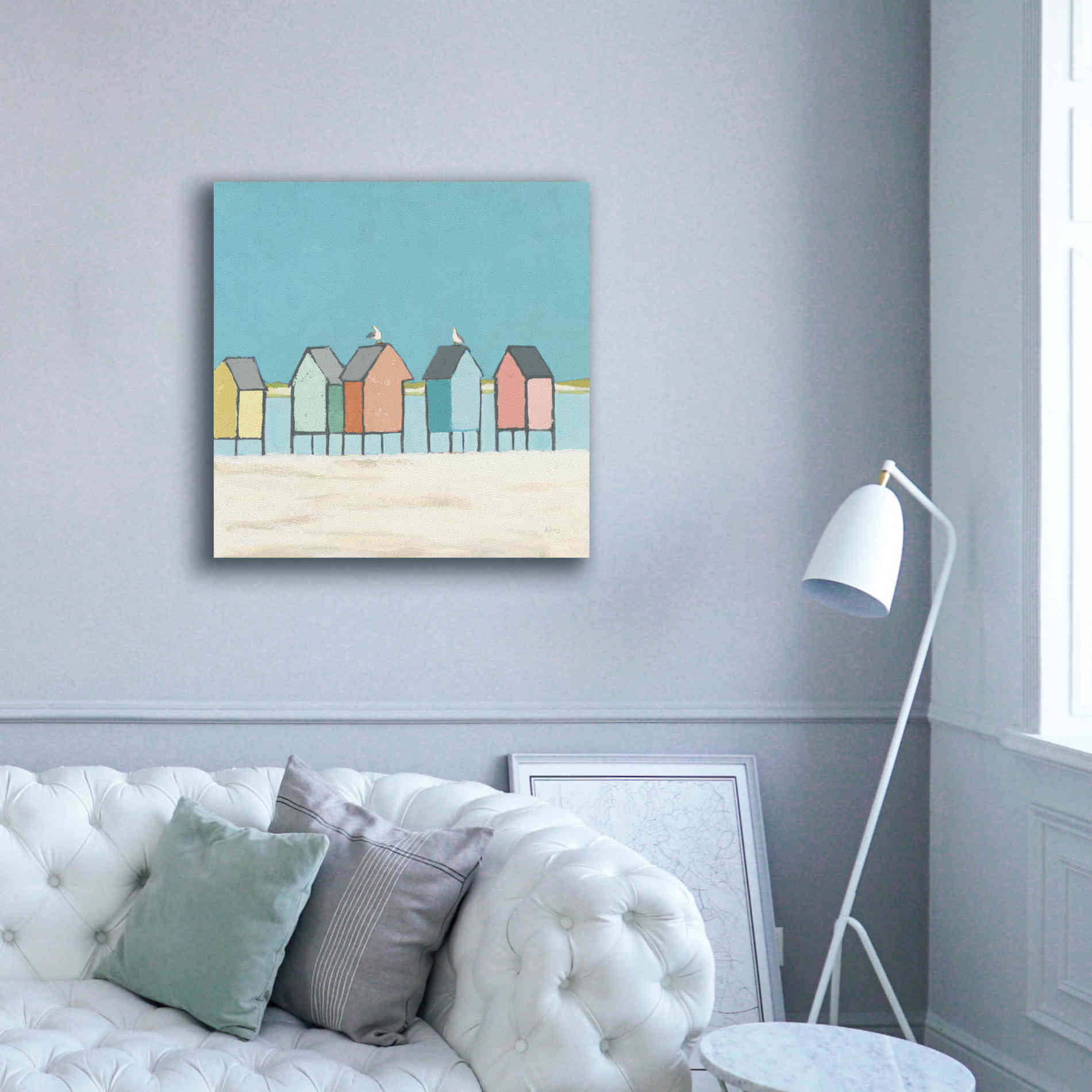 'Cabanas II Pastel' by Phyllis Adams, Canvas Wall Art,37 x 37