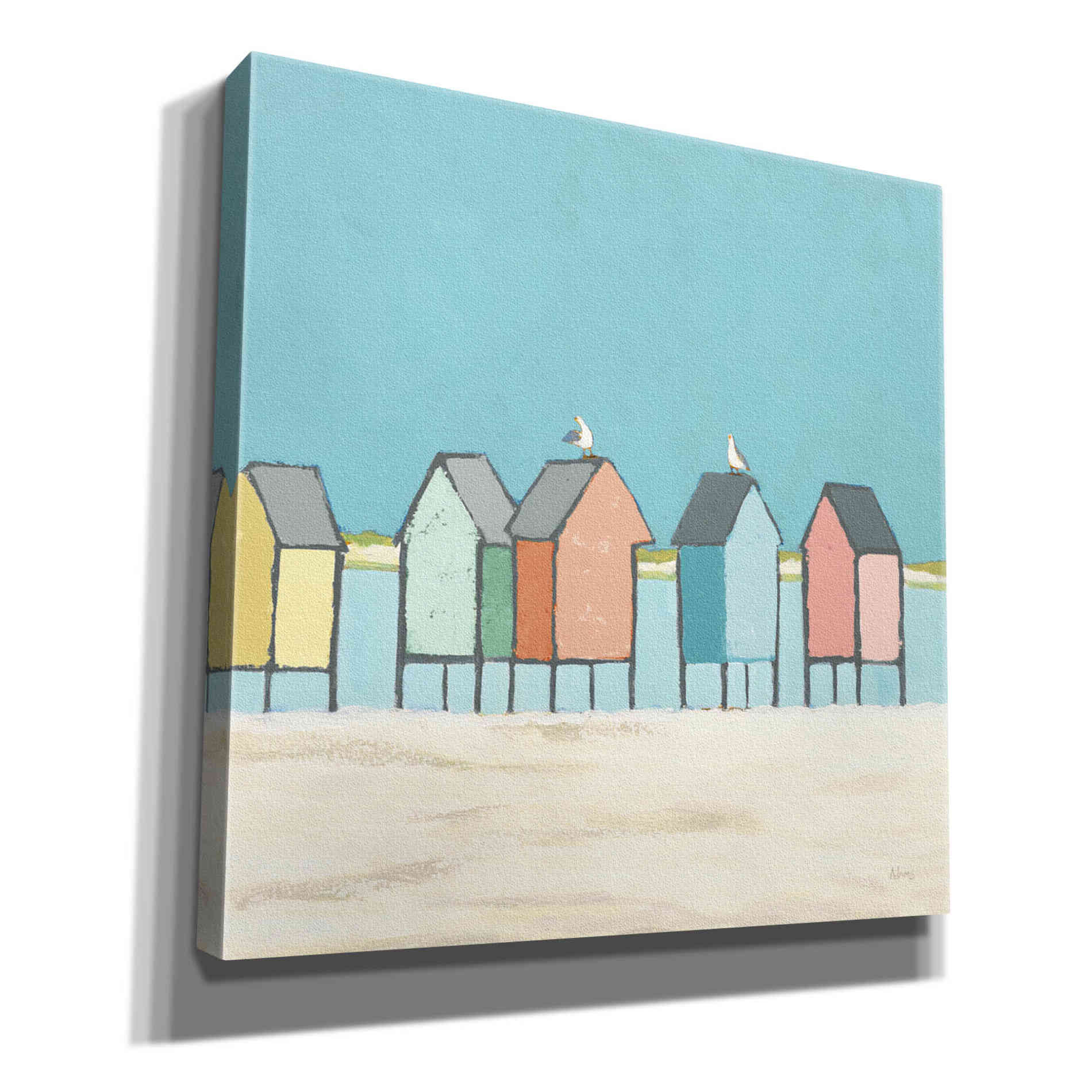 'Cabanas II Pastel' by Phyllis Adams, Canvas Wall Art
