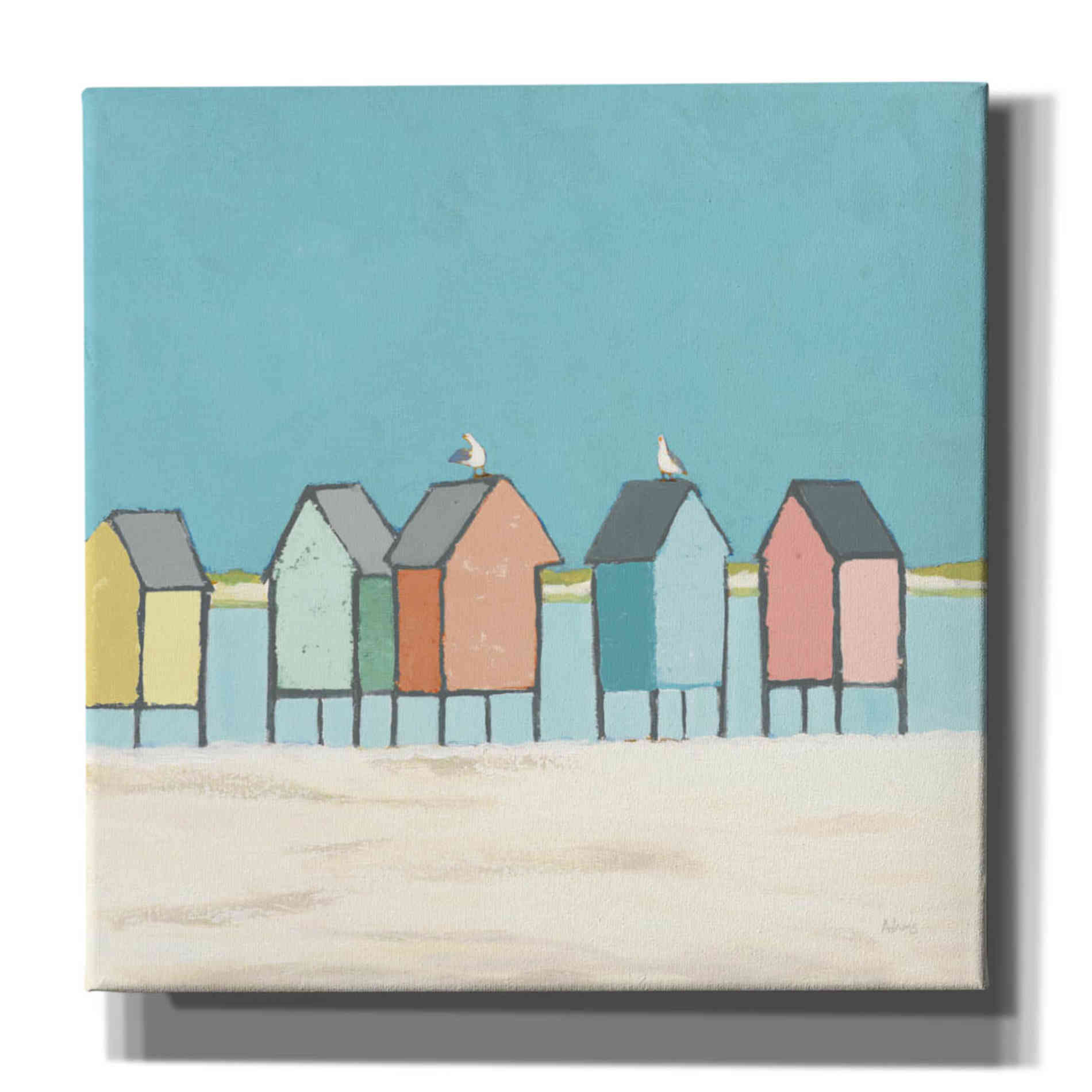 'Cabanas II Pastel' by Phyllis Adams, Canvas Wall Art