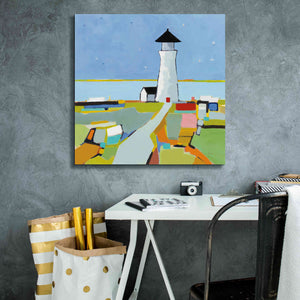 'To the Lighthouse' by Phyllis Adams, Canvas Wall Art,26 x 26