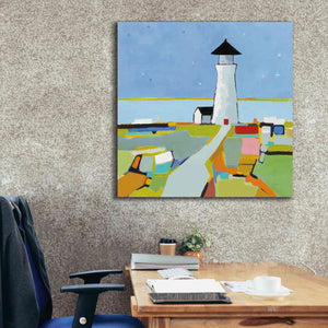 'To the Lighthouse' by Phyllis Adams, Canvas Wall Art,37 x 37
