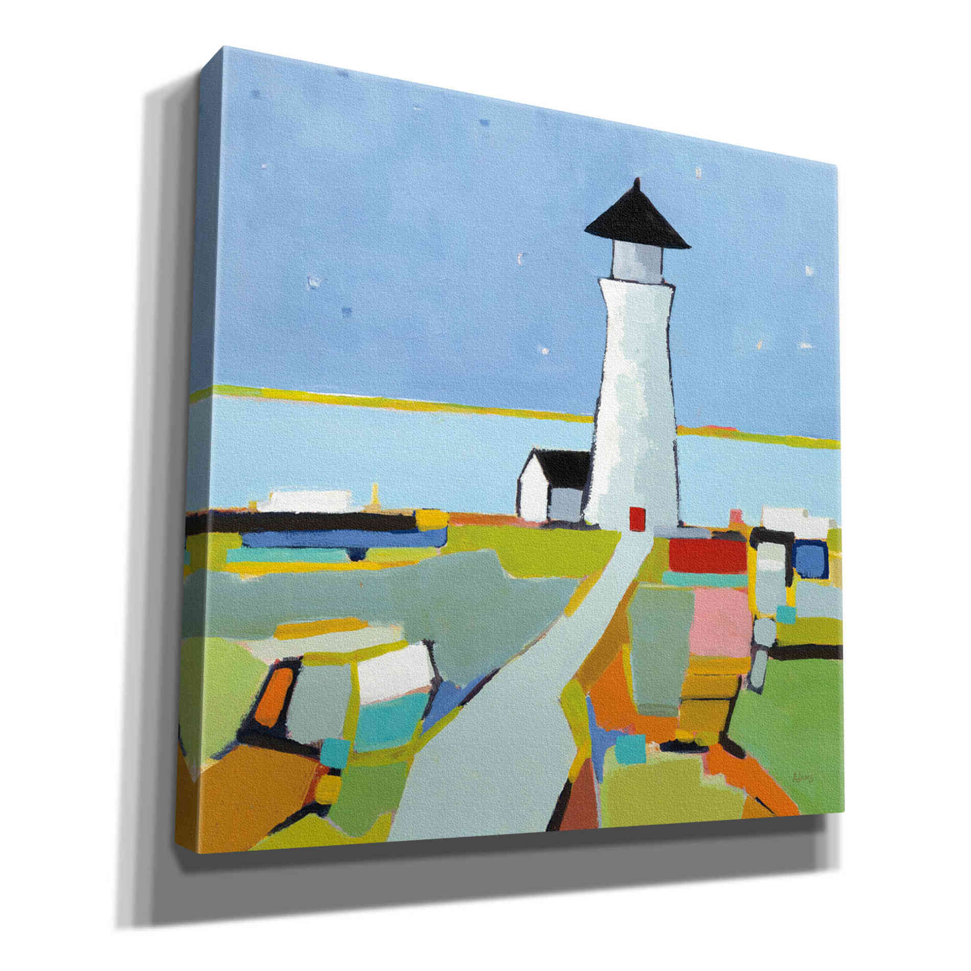 'To the Lighthouse' by Phyllis Adams, Canvas Wall Art