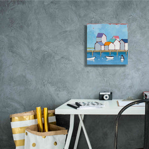 'The Wharf' by Phyllis Adams, Canvas Wall Art,12 x 12
