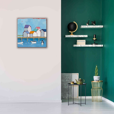 Image of 'The Wharf' by Phyllis Adams, Canvas Wall Art,26 x 26