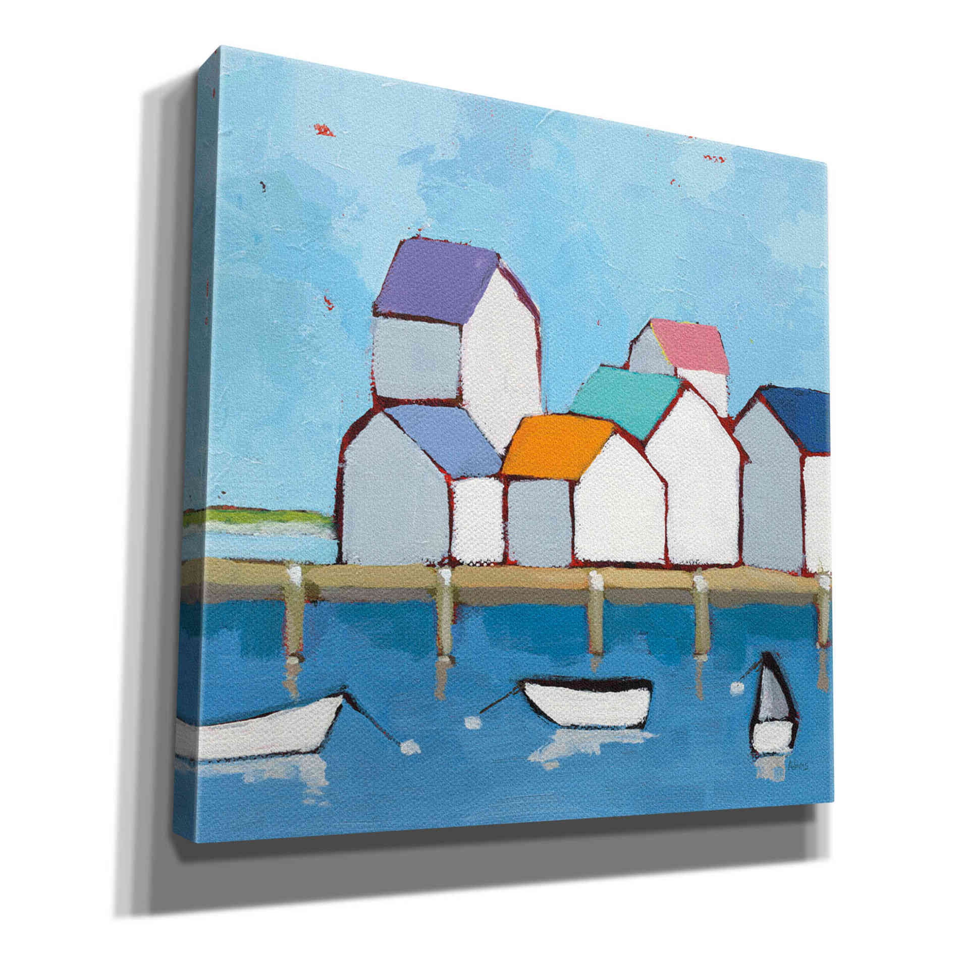 'The Wharf' by Phyllis Adams, Canvas Wall Art