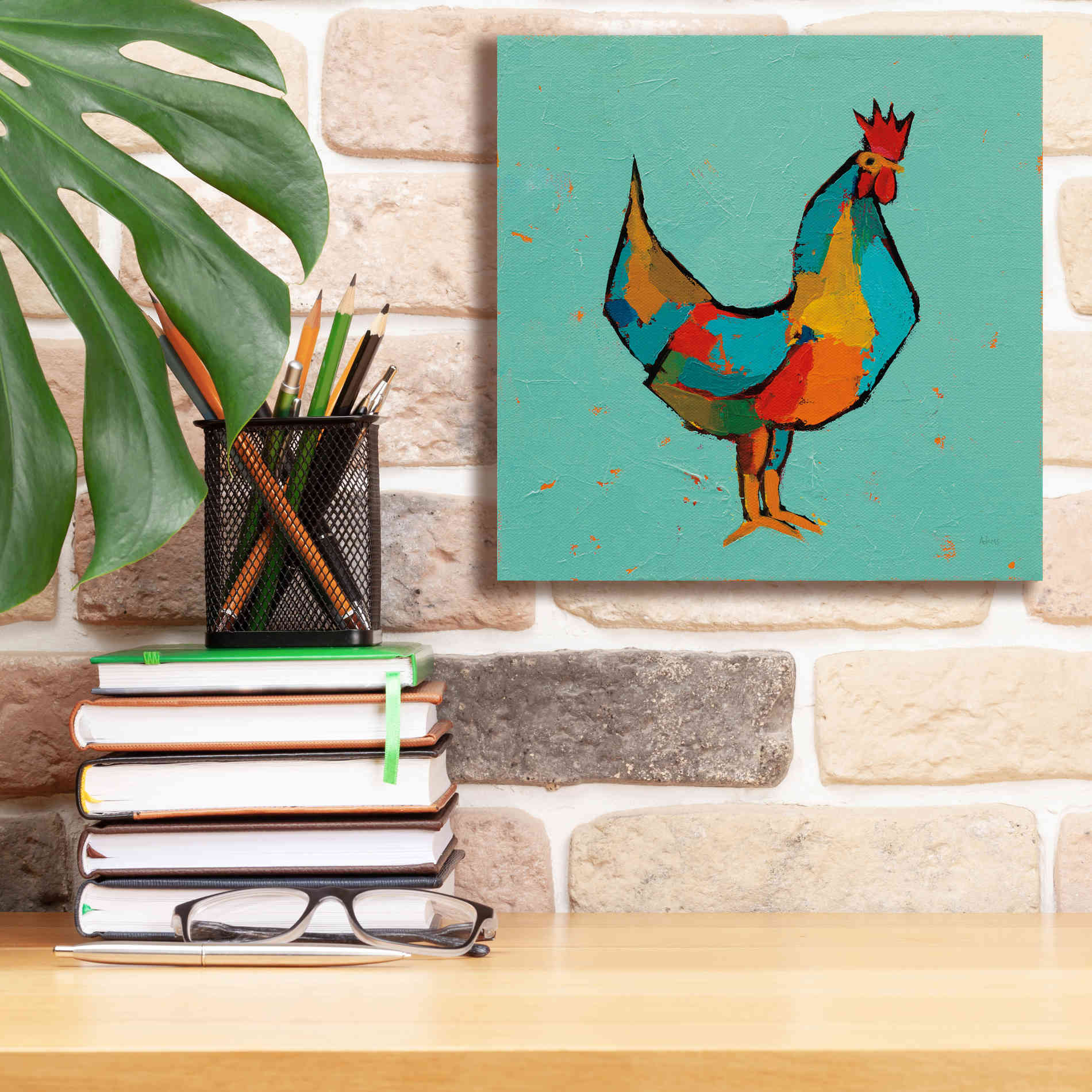 'The Strutter' by Phyllis Adams, Canvas Wall Art,12 x 12
