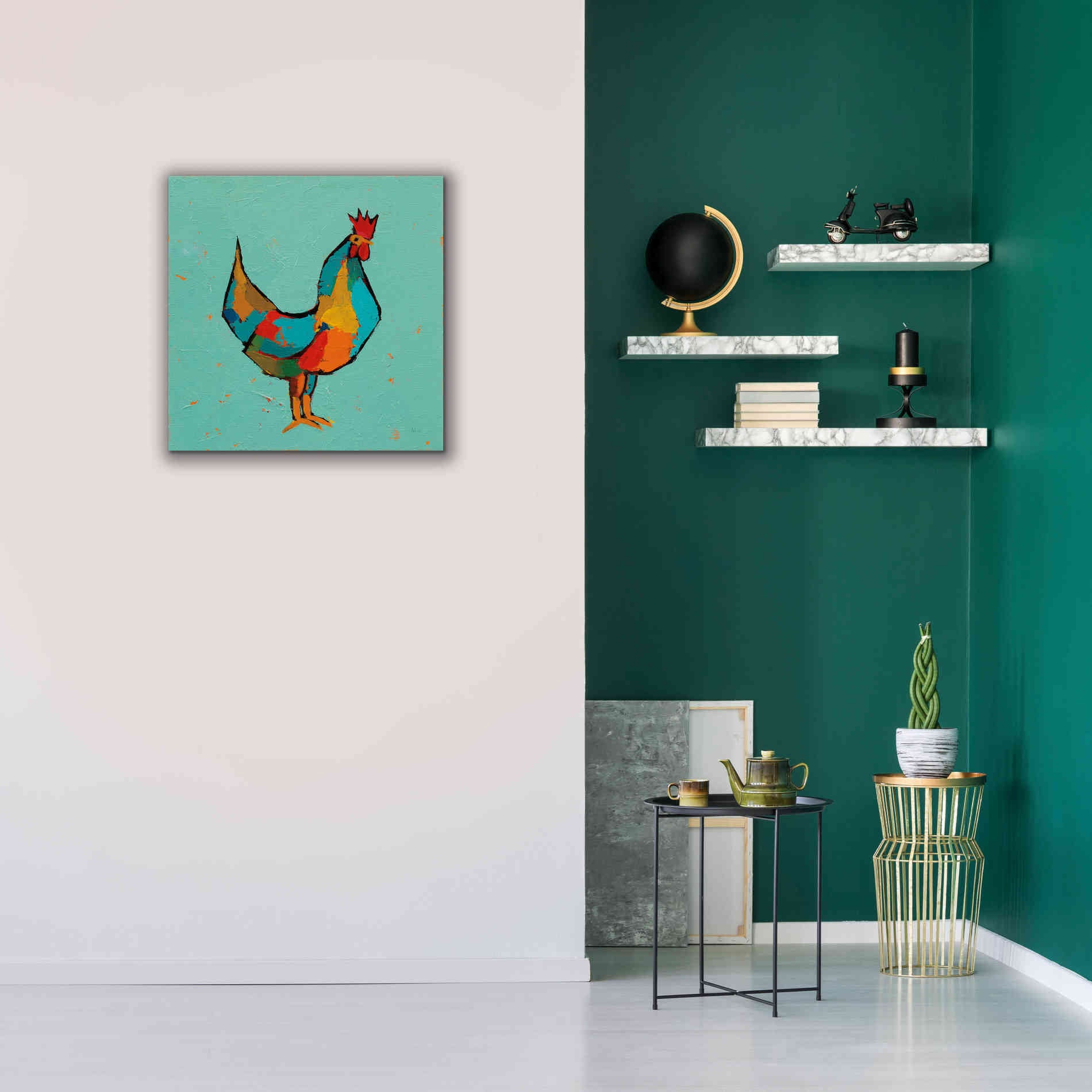 'The Strutter' by Phyllis Adams, Canvas Wall Art,26 x 26