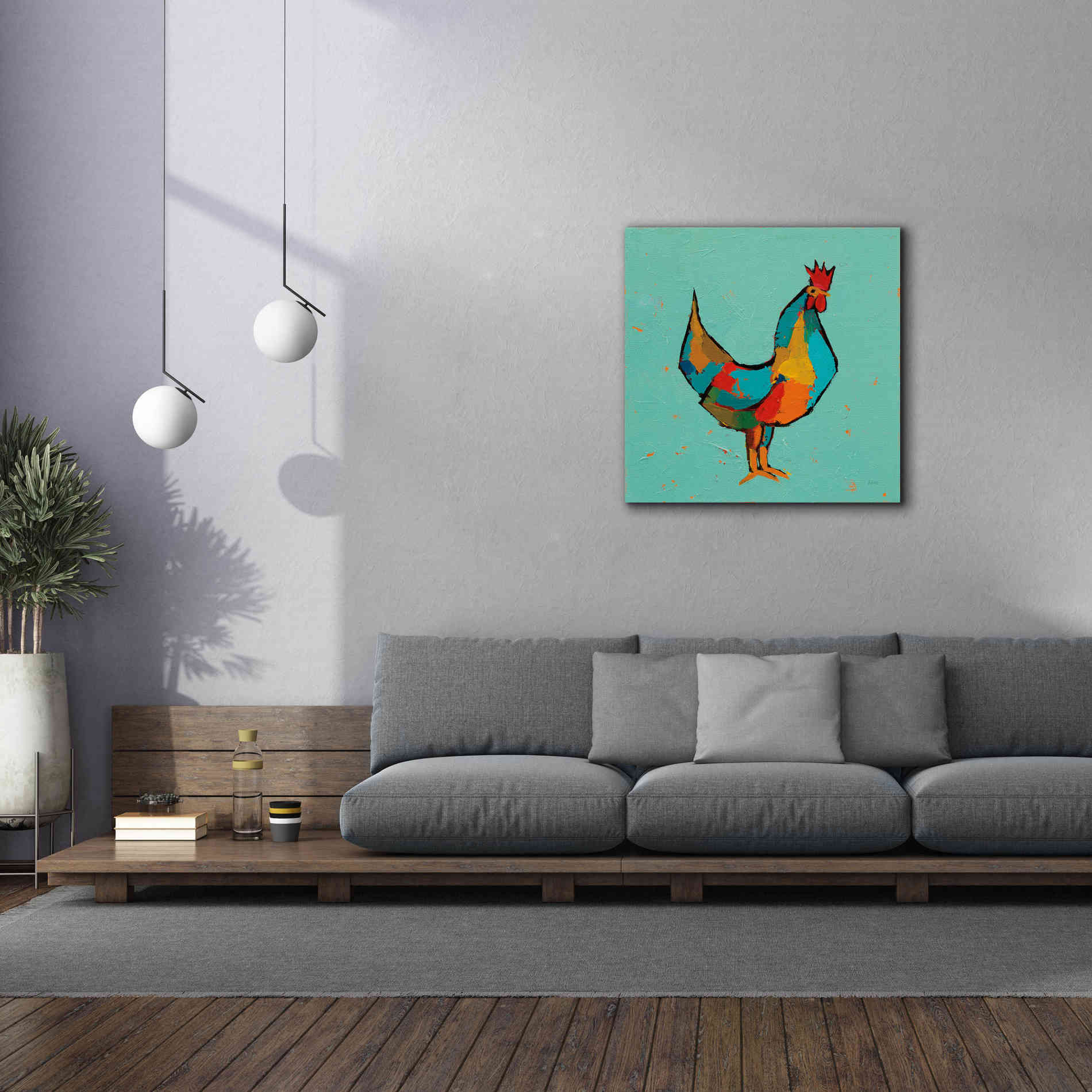 'The Strutter' by Phyllis Adams, Canvas Wall Art,37 x 37