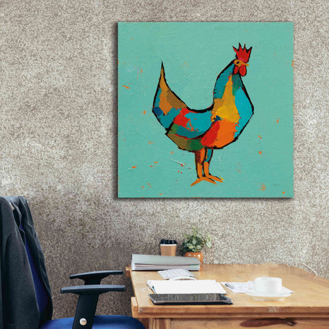 Image of 'The Strutter' by Phyllis Adams, Canvas Wall Art,37 x 37