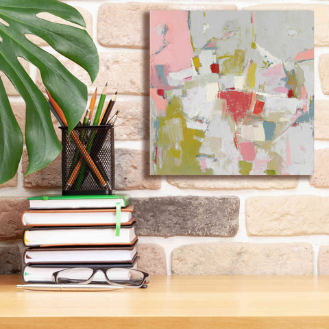 Image of 'And All That Jazz Pink' by Phyllis Adams, Canvas Wall Art,12 x 12