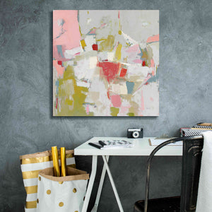 'And All That Jazz Pink' by Phyllis Adams, Canvas Wall Art,26 x 26