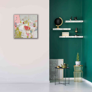 'And All That Jazz Pink' by Phyllis Adams, Canvas Wall Art,26 x 26