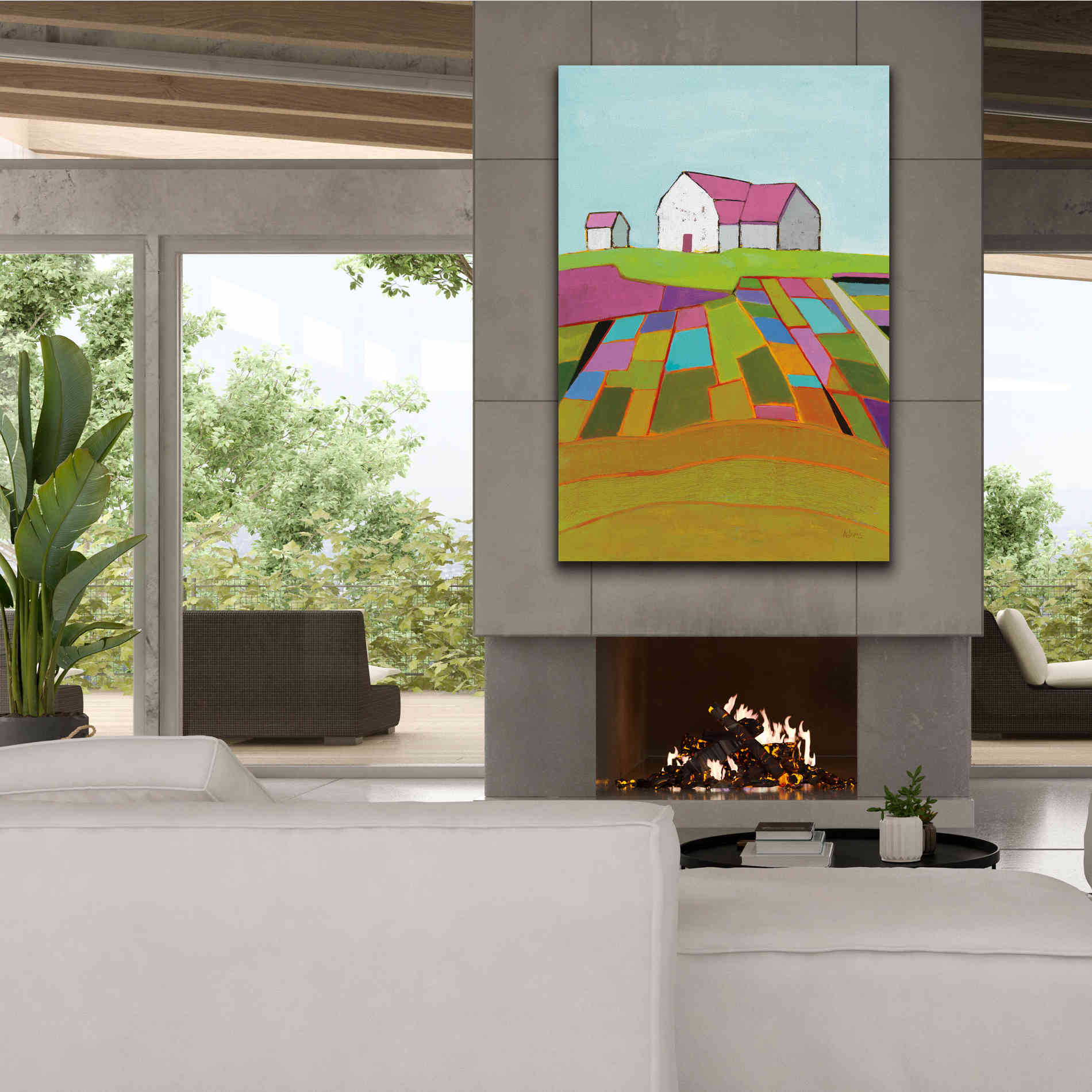 'Field of Dreams Light' by Phyllis Adams, Canvas Wall Art,40 x 60