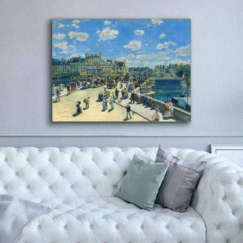 Image of 'Pont Neuf' by Pierre-Auguste Renoir,  Canvas Wall Art,54 x 40
