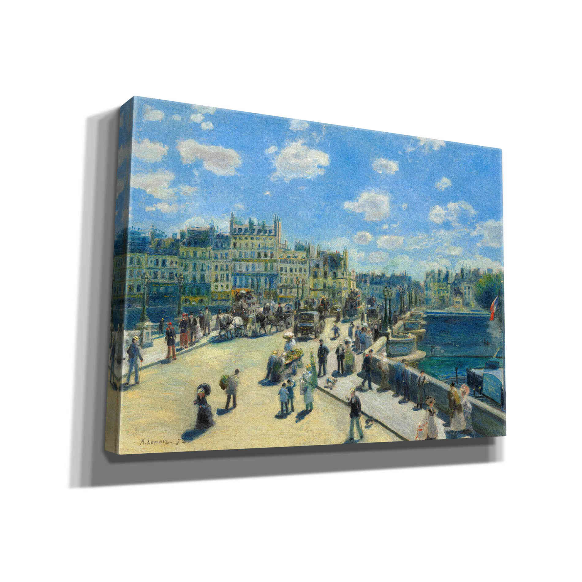'Pont Neuf' by Pierre-Auguste Renoir,  Canvas Wall Art