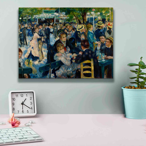 Image of 'Dance at Le moulin de la Galette' by Pierre-Auguste Renoir,  Canvas Wall Art,16 x 12