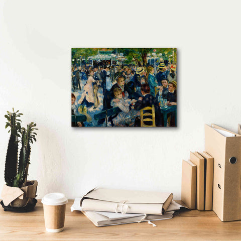 Image of 'Dance at Le moulin de la Galette' by Pierre-Auguste Renoir,  Canvas Wall Art,16 x 12