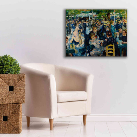 Image of 'Dance at Le moulin de la Galette' by Pierre-Auguste Renoir,  Canvas Wall Art,34 x 26